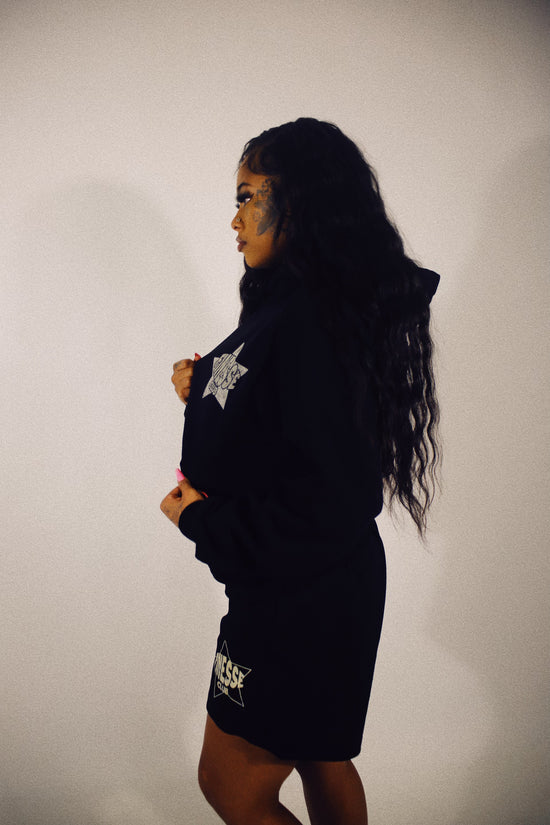 Finesse Club “Star” Logo Hoodie (Black)